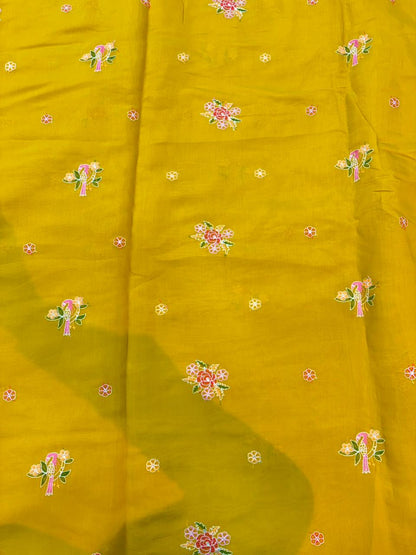 PASHPINA SILK EMBROIDERED FABRIC 44" WIDTH