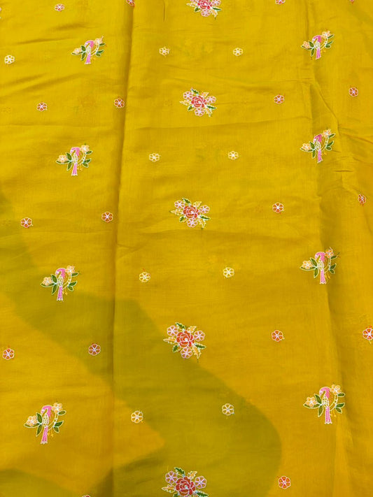 PASHPINA SILK EMBROIDERED FABRIC 44" WIDTH