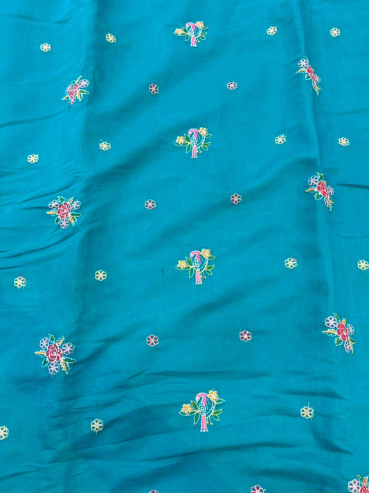 PASHPINA SILK EMBROIDERED FABRIC 44" WIDTH