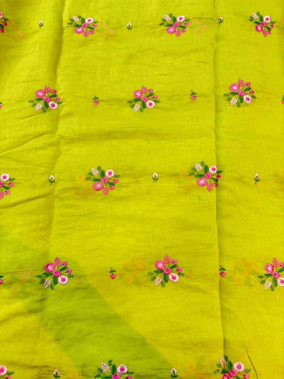 PASHPINA SILK EMBROIDERED FABRIC 44" WIDTH