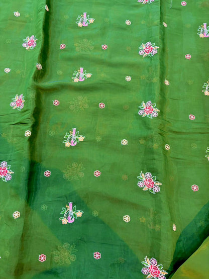 PASHPINA SILK EMBROIDERED FABRIC 44" WIDTH