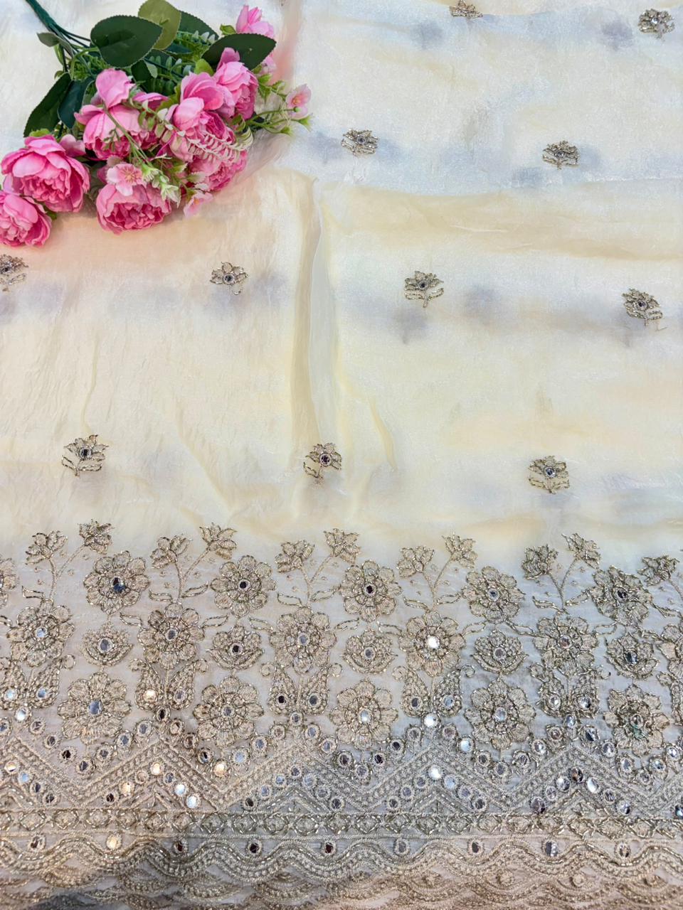 The Royal Fendy free-flowing, lightweight, and comfortable Width: 44-inch Premium Fendy Fabric, recognized for its luxurious