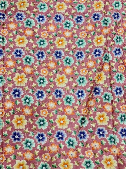 Beautiful 😍 Pure Chenin fabrics flower desing 44inch width