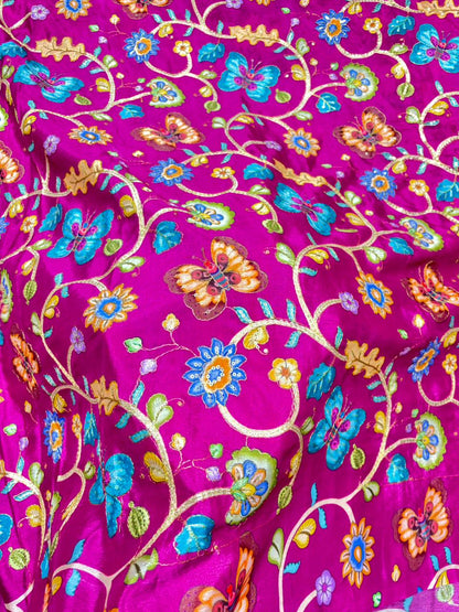 Beautiful 😍 Pure Chenin fabrics flower desing 44inch width