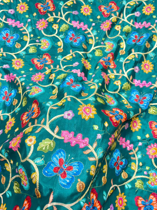 Beautiful 😍 Pure Chenin fabrics flower desing 44inch width