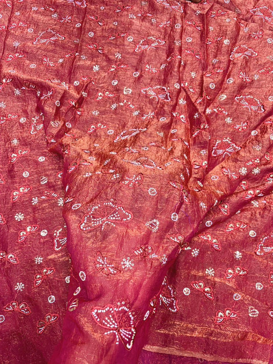 Luxury Imported Fendy Fabric – Regal Butterfly Sequin Art width 44
