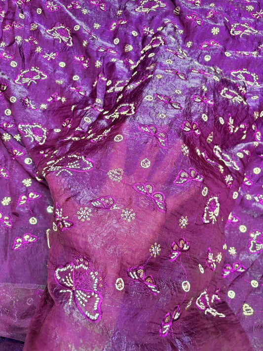 Luxury Imported Fendy Fabric – Regal Butterfly Sequin Art width 44
