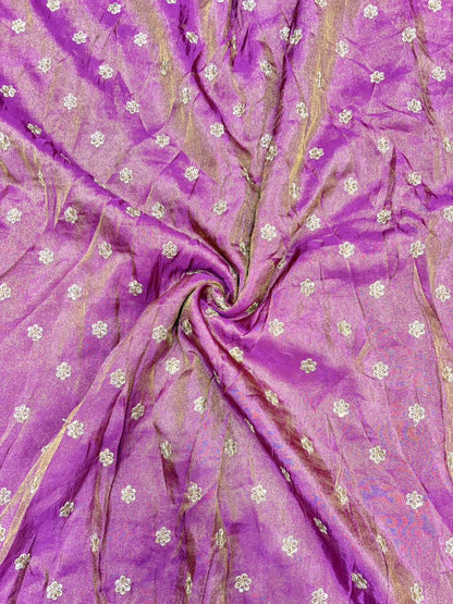 Regal Viscose Tissue fabrics – Exquisite Beadwork & Floral Artistry  Width 44