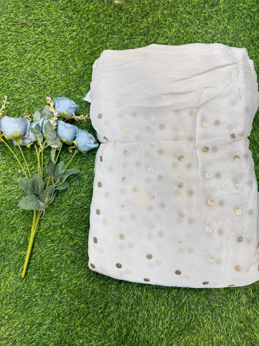 Cloud Soft Georgette Fabric – Premium Lightweight Designer Fabric Dyble ✅ width 44