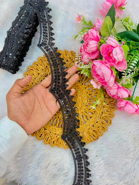 Exclusive cutwork Lace border pack of 9metrr