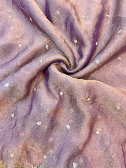 Tissue Embroidered Fabric soft lite weight  Garden Glass width 44 bride 👰