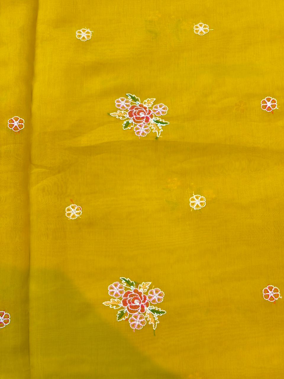 PASHPINA SILK EMBROIDERED FABRIC 44" WIDTH