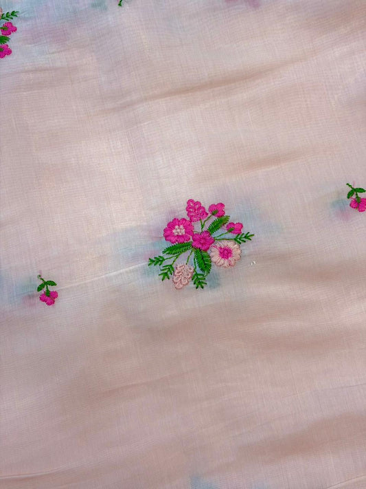 PASHPINA SILK EMBROIDERED FABRIC 44" WIDTH