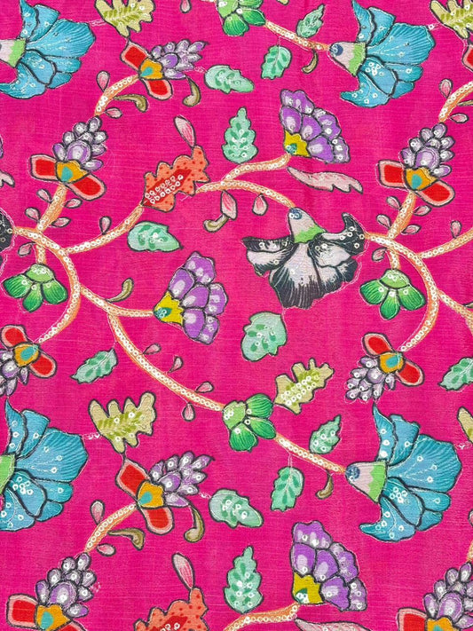 Royal Kalamkari Enchantment | Premium Dola Silk width 44 soft lite weight